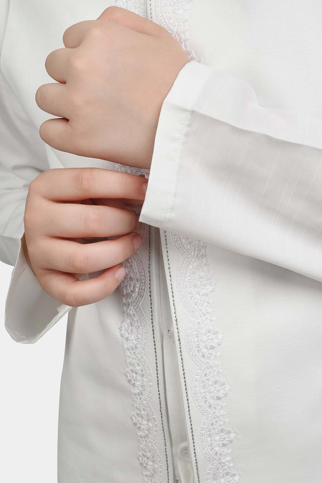 Boys Poly Viscose 3 Piece Suit-White