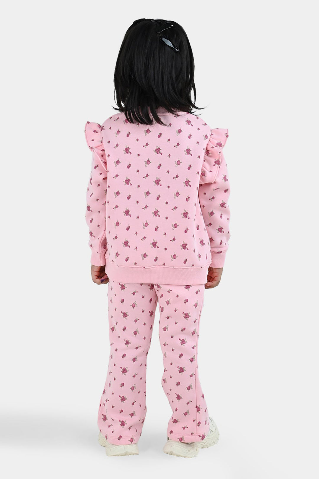 Girls Fleece 2 Piece Suit My Garden - Pink