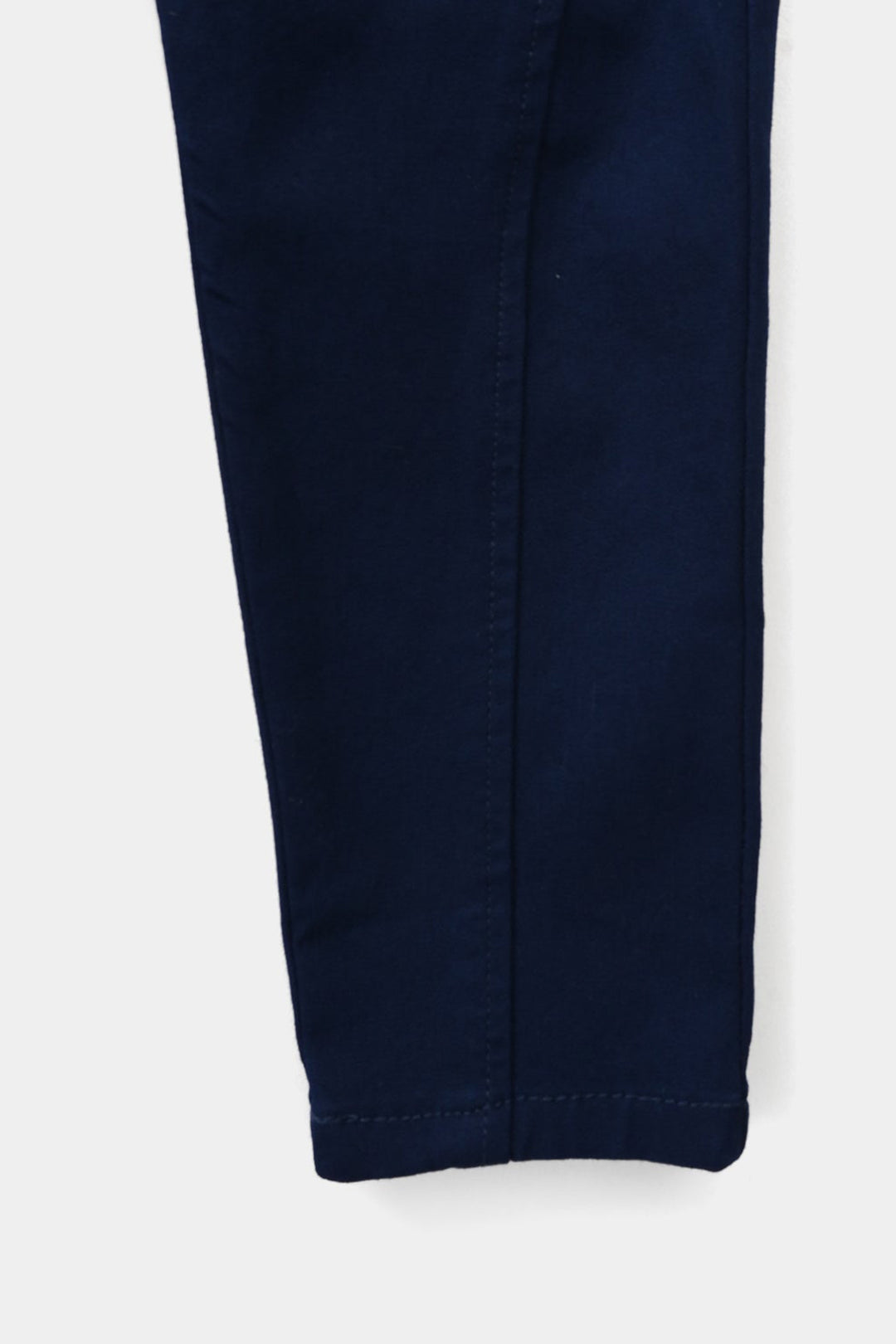 Girls Cotton Twill Jeggings - Navy