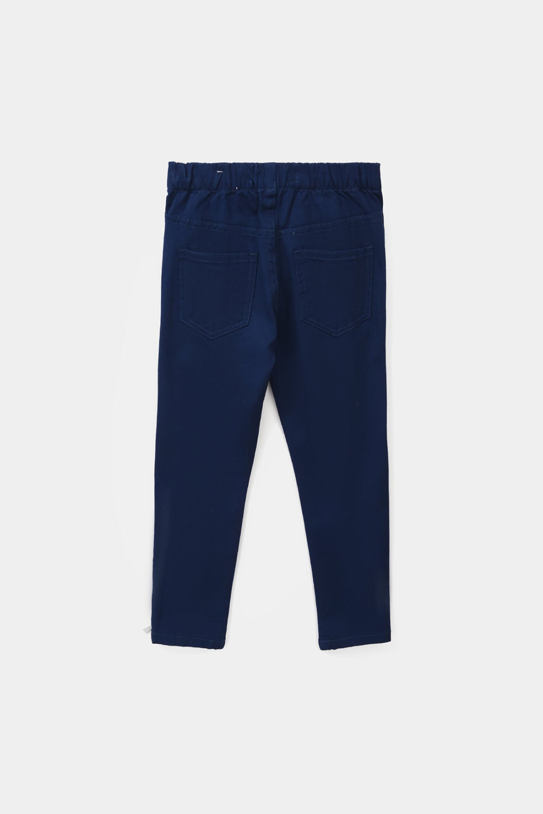 Girls Cotton Twill Jeggings - Navy