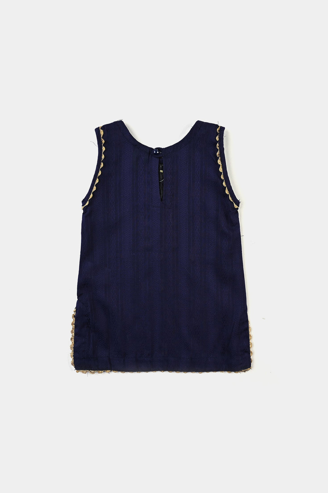 Infant Girls Cotton Emb 2Pcs Little Pop-Navy Blue