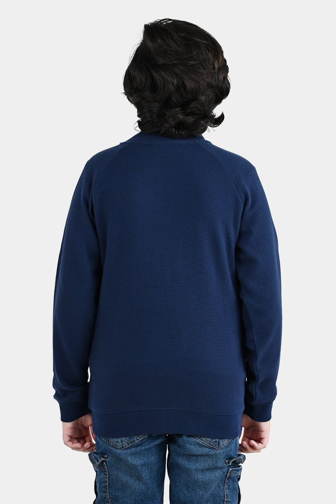 Boys Ottoman Knitted Jacket Real Energy - NAVY