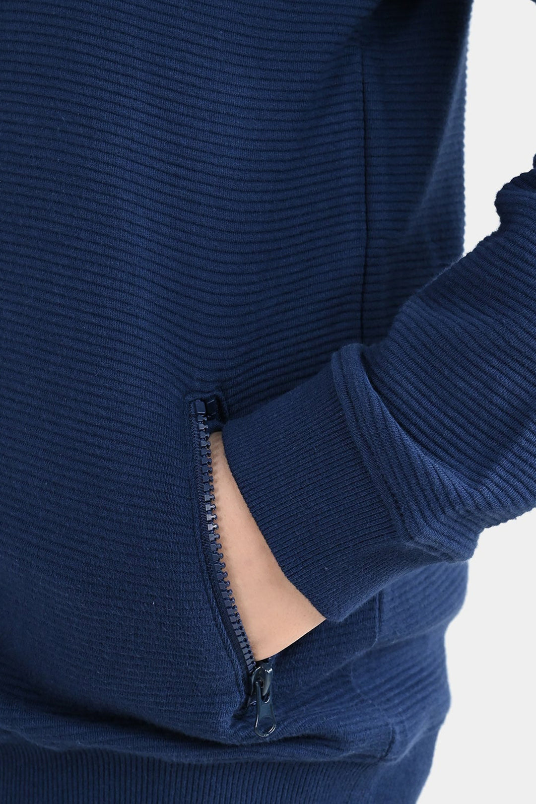 Boys Ottoman Knitted Jacket Real Energy - NAVY
