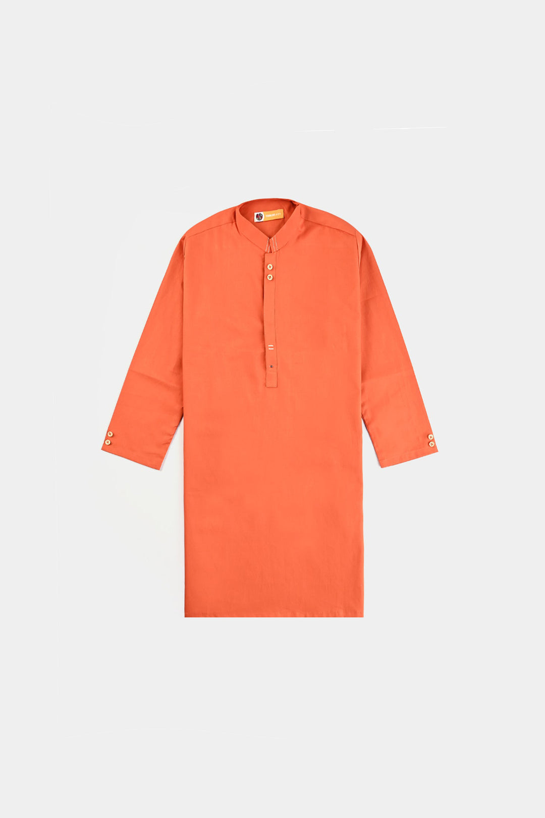 Boys Cotton Poplin 3 Piece Suit (Tone On Tone)-B/Orange