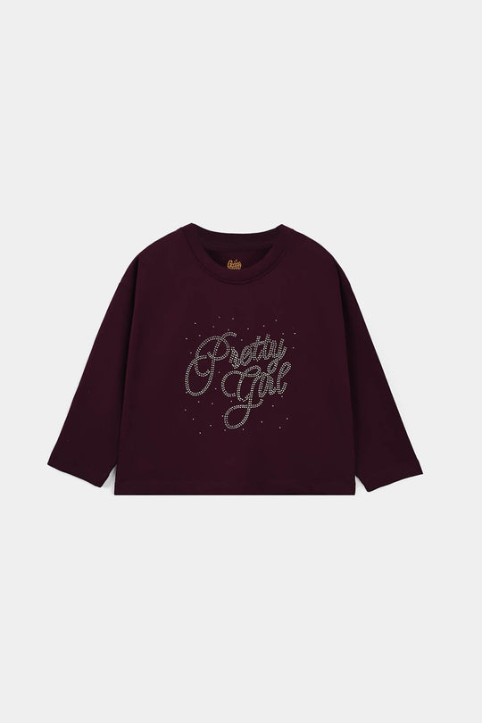 Girls Cotton Jersey T-Shirt Pretty Girl