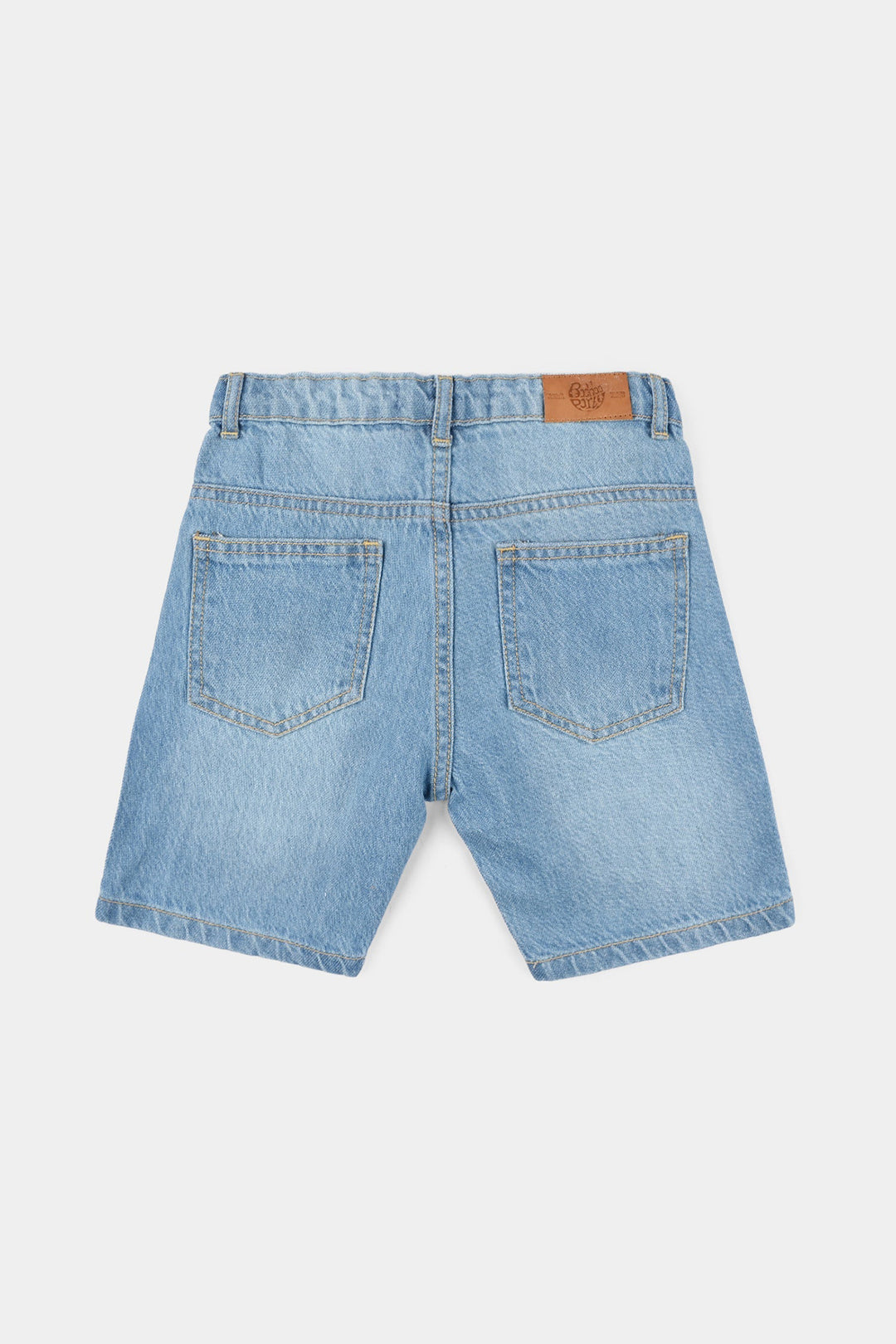Boys Denim Stretch Short Basic - Light Blue