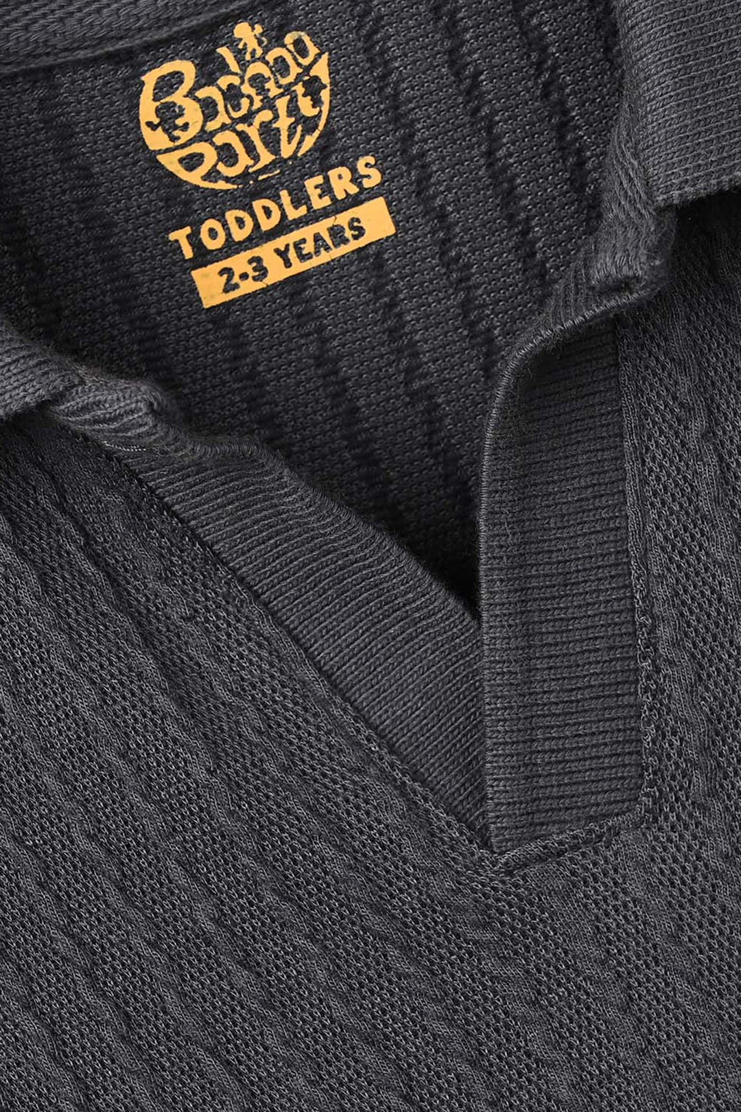 Boys Sweater knit Polo Freedom - Grey
