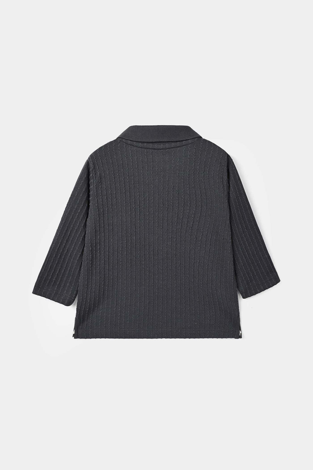Boys Sweater knit Polo Freedom - Grey