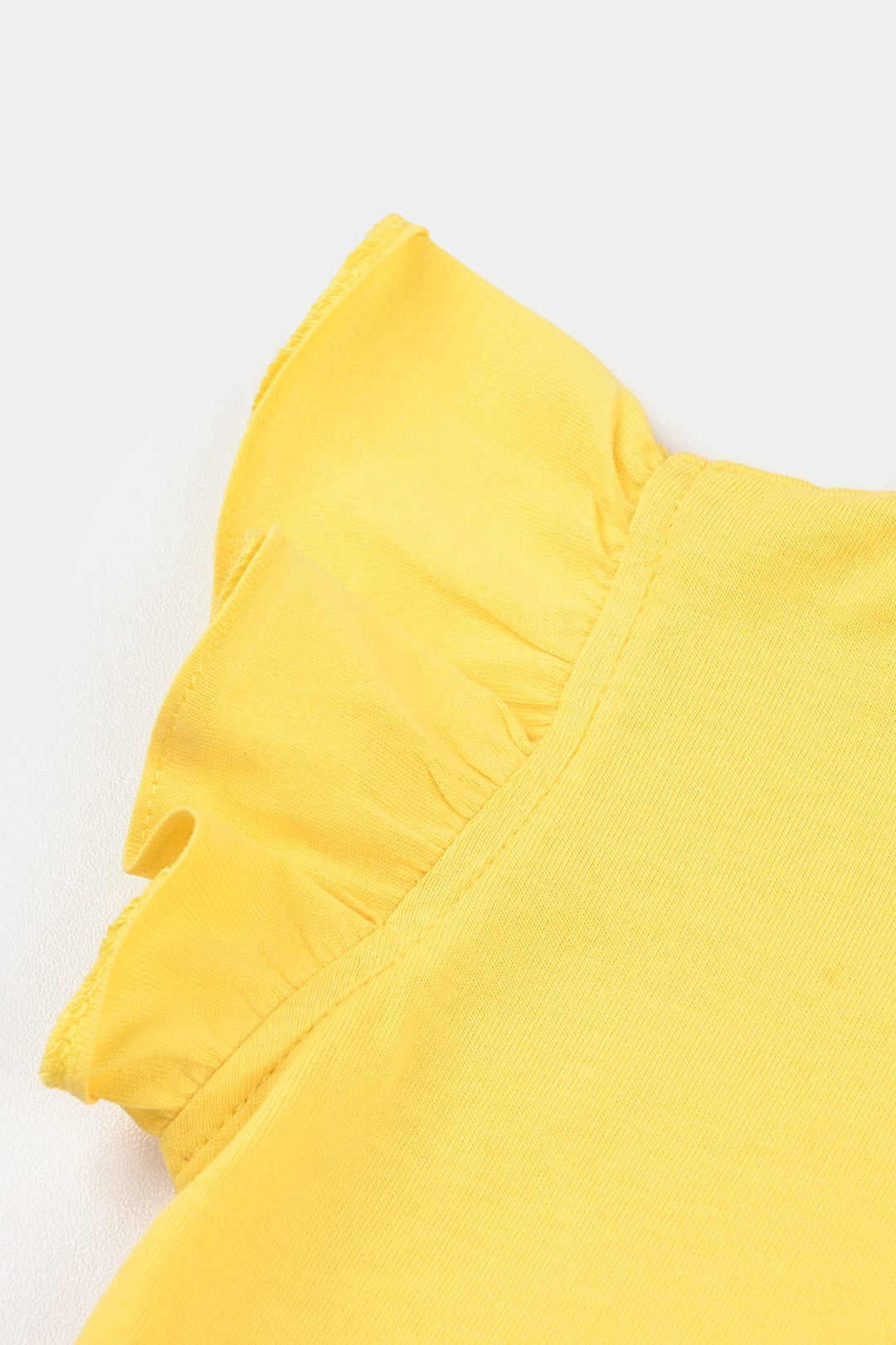 Infant Girls Cotton Jersey T-Shirt (KEEP YOUR HEAD UP) - Yellow