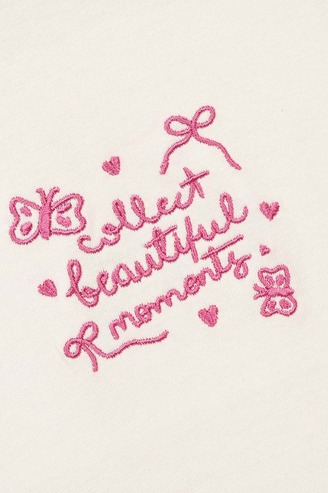 Girls Cotton Jersey T-Shirt Beautiful Moments - Off White