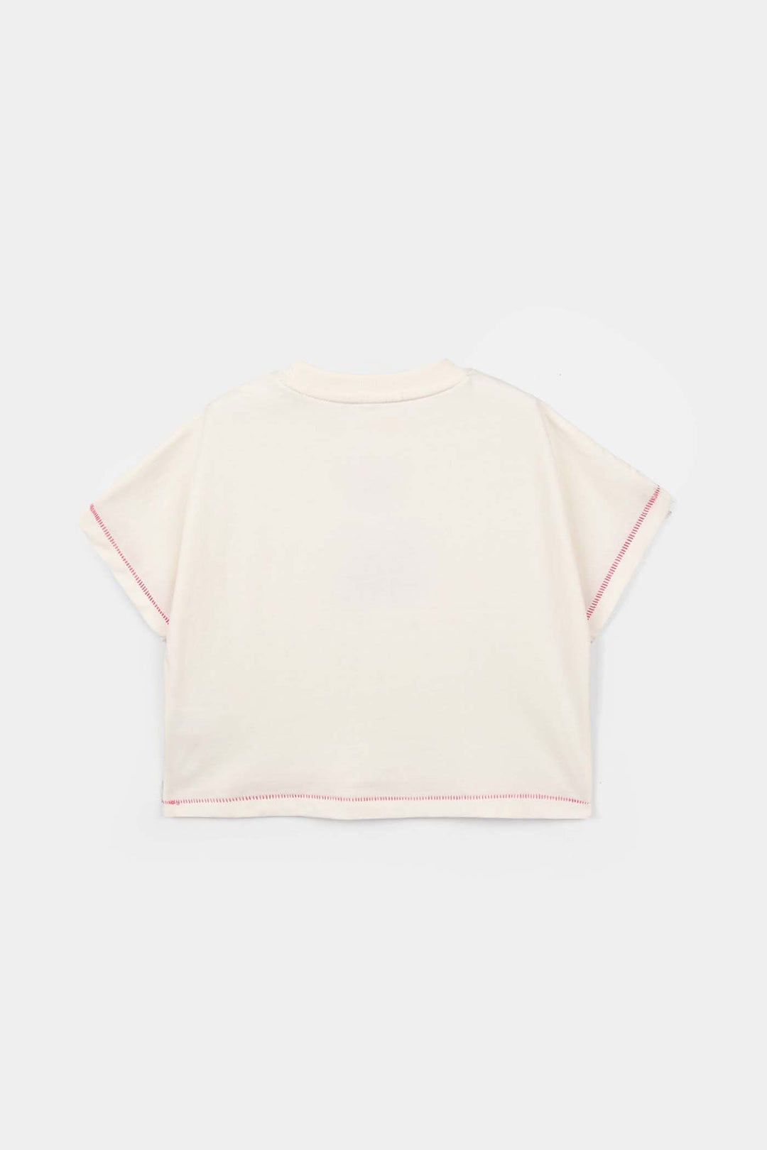 Girls Cotton Jersey T-Shirt Beautiful Moments - Off White