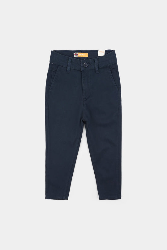 Boys Twill Pants Basic - Blue