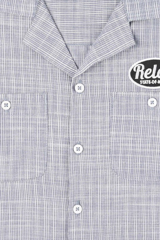 Boys Yarn Dyed Shirt (State Of Mind)-GREY