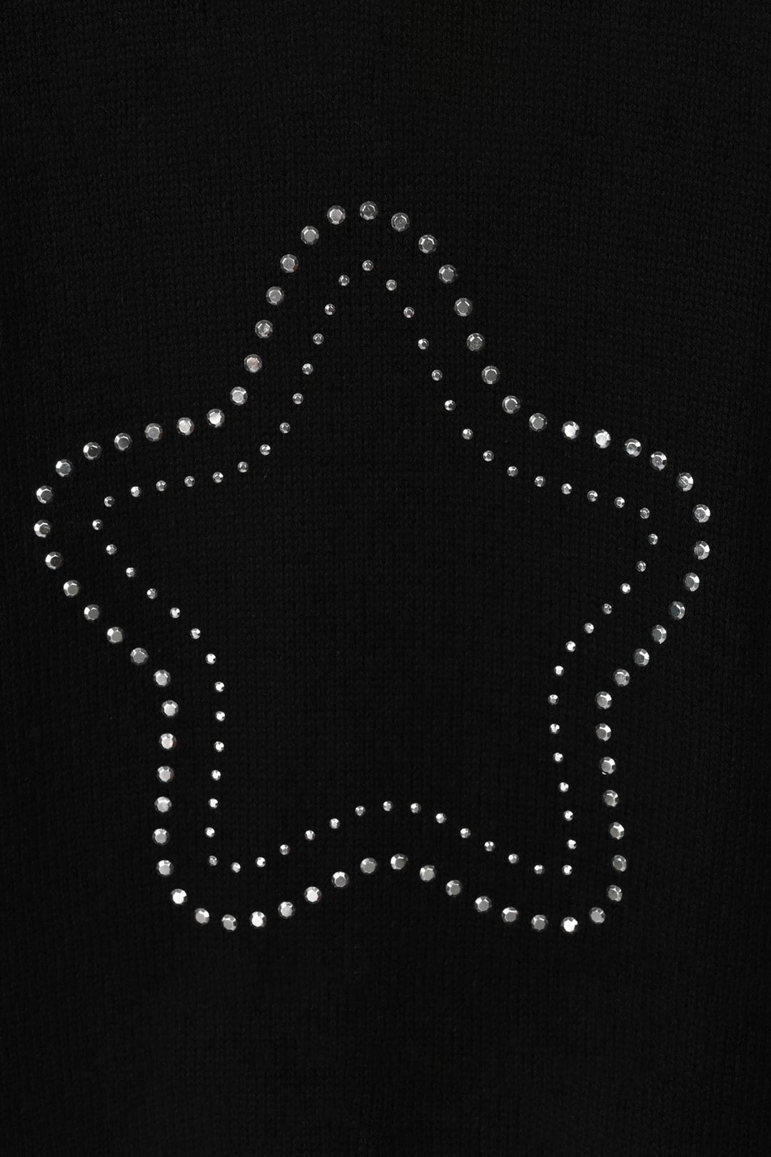 Girls Cotton Sweater Stars - BLACK