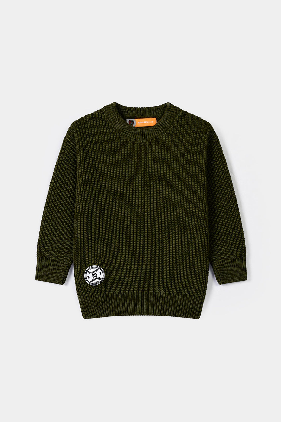 Boys Acrylic Sweater-Sports League-Green