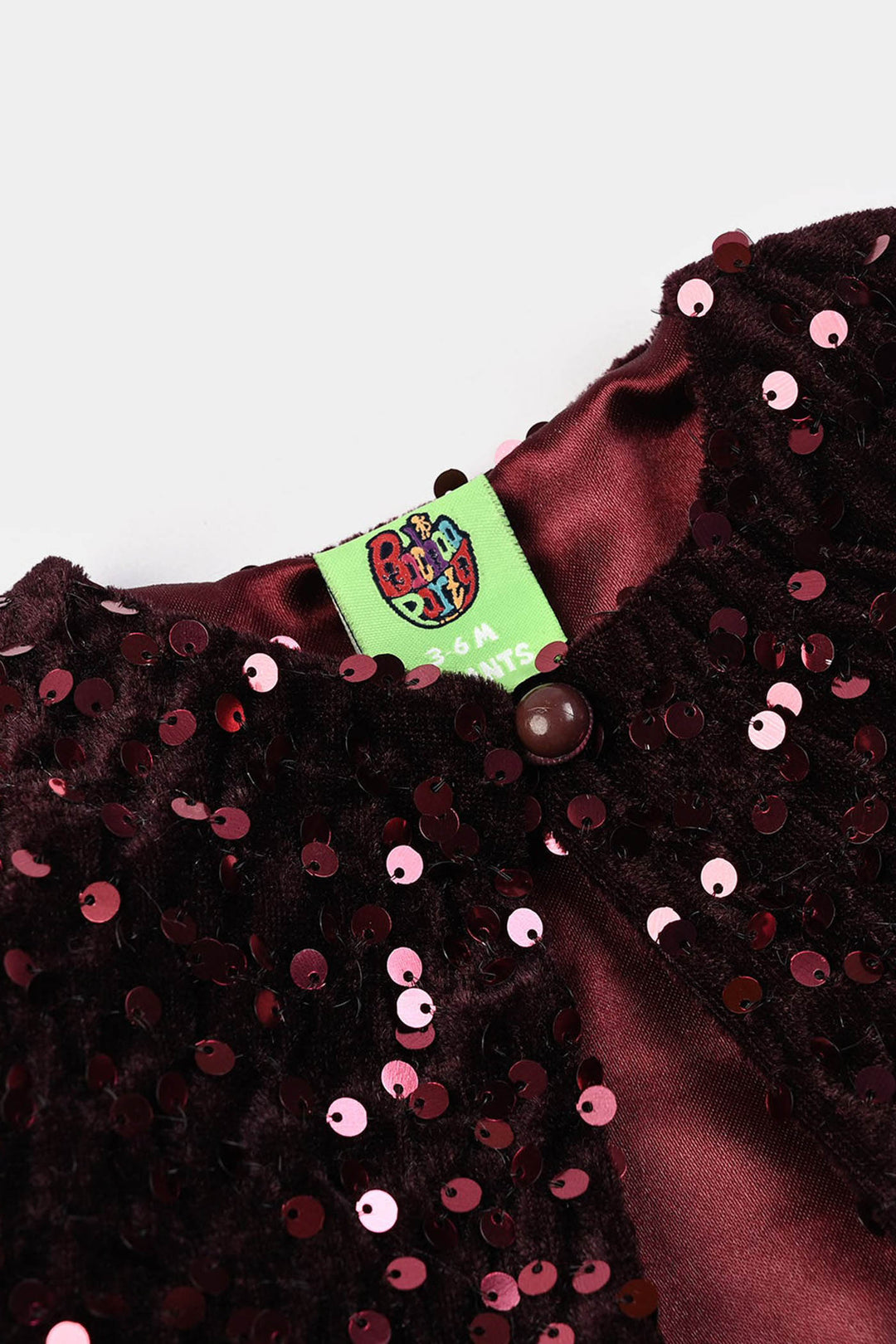 Infant Girls Velvet Bolero Party (Maroon)