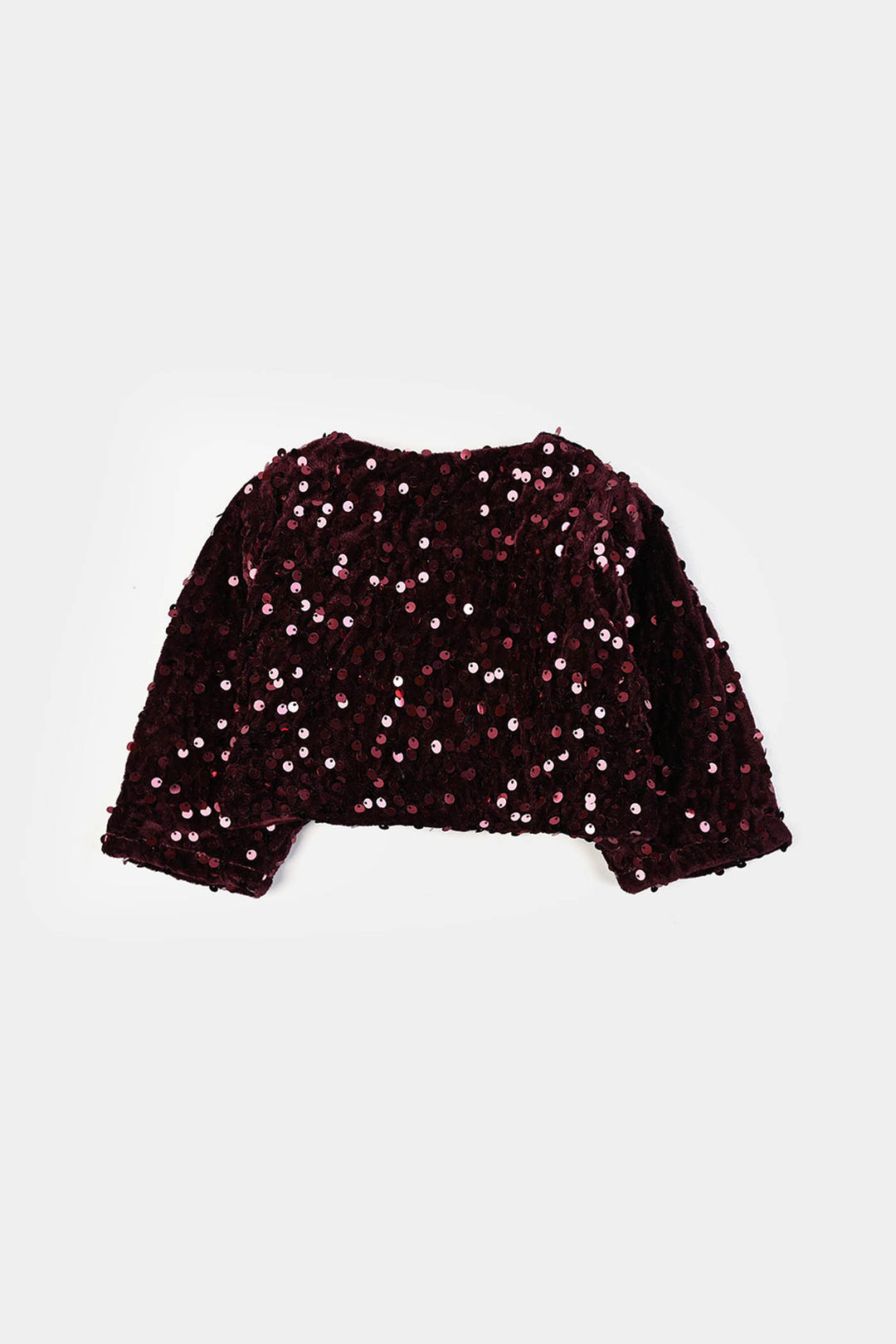 Infant Girls Velvet Bolero Party (Maroon)