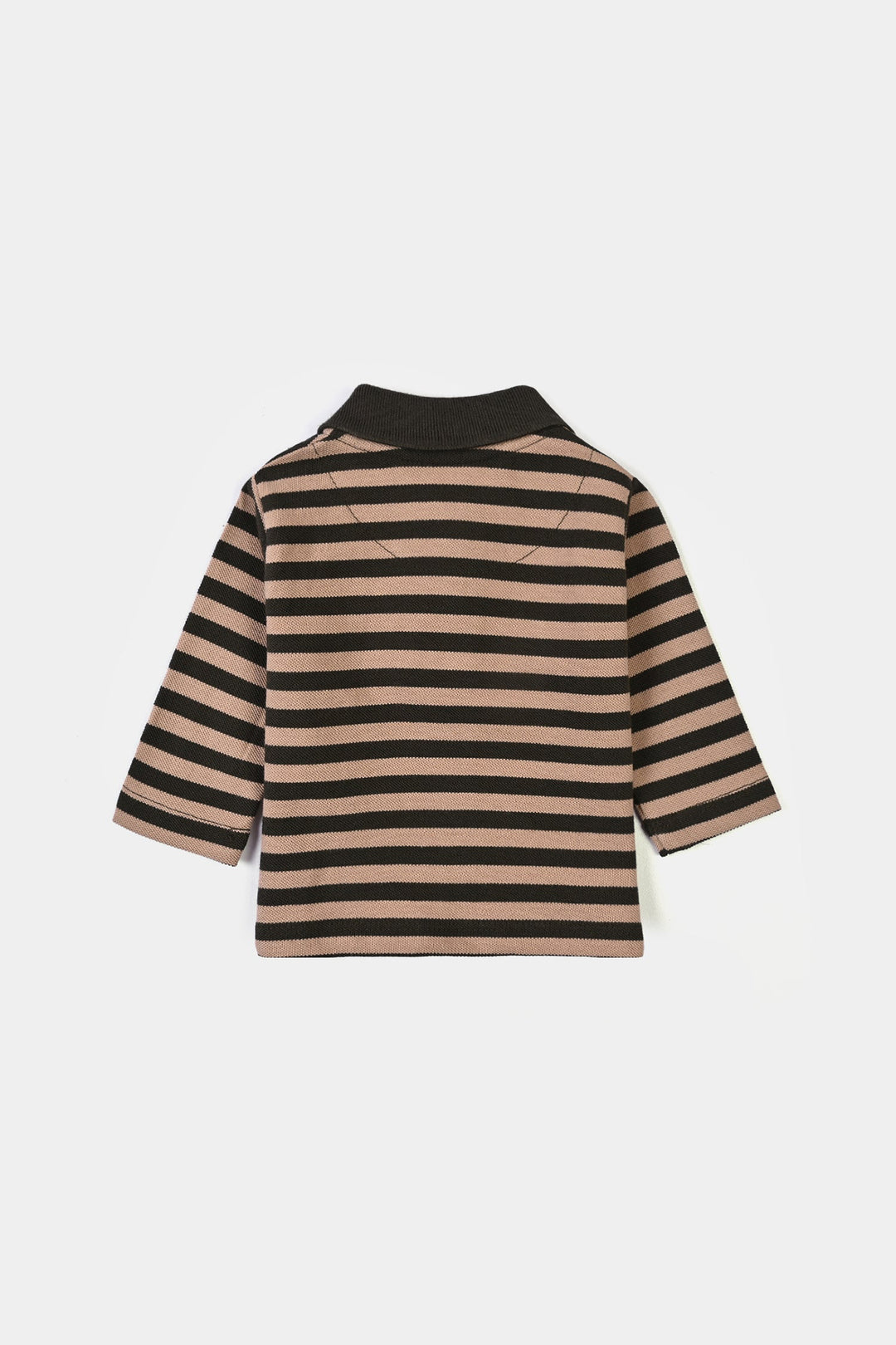 Infant Boys Cotton PK Polo F/S Awesome-Lt.Brown
