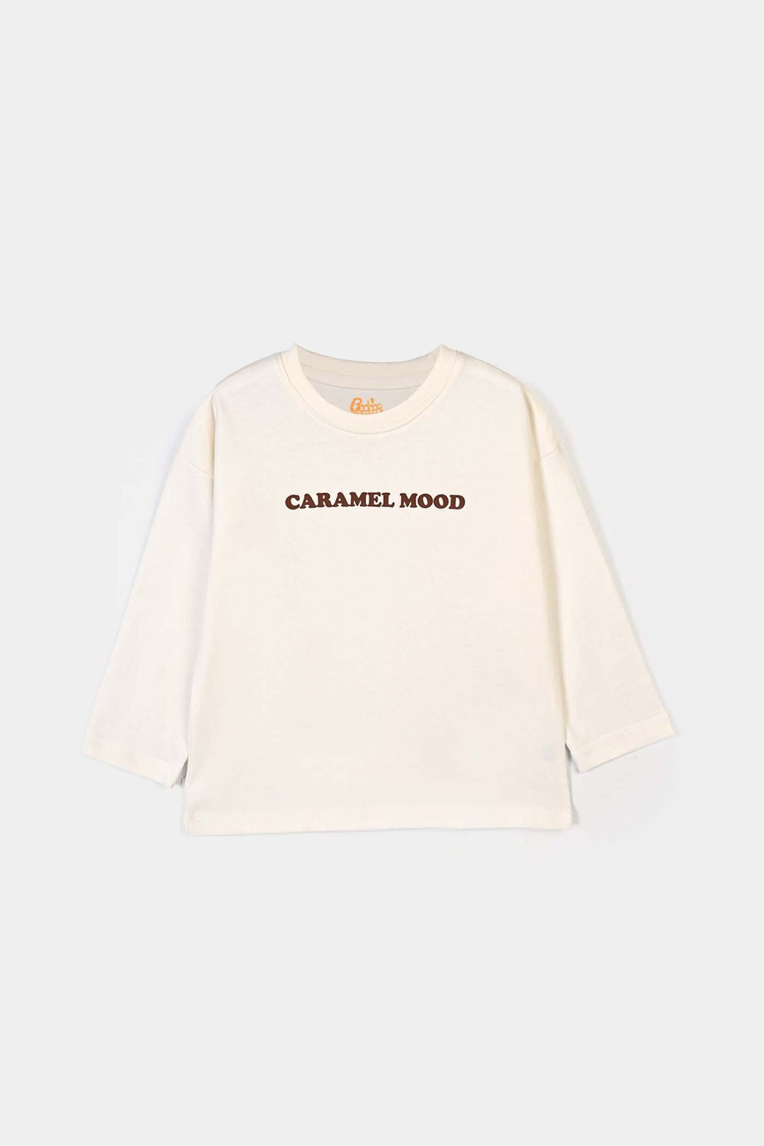 Girls Cotton Jersey T-Shirt Caramel Mood