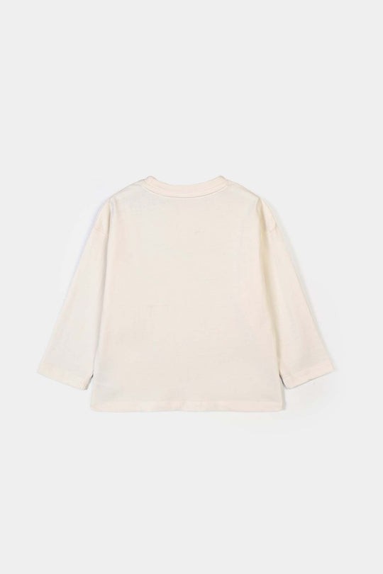 Girls Cotton Jersey T-Shirt Caramel Mood