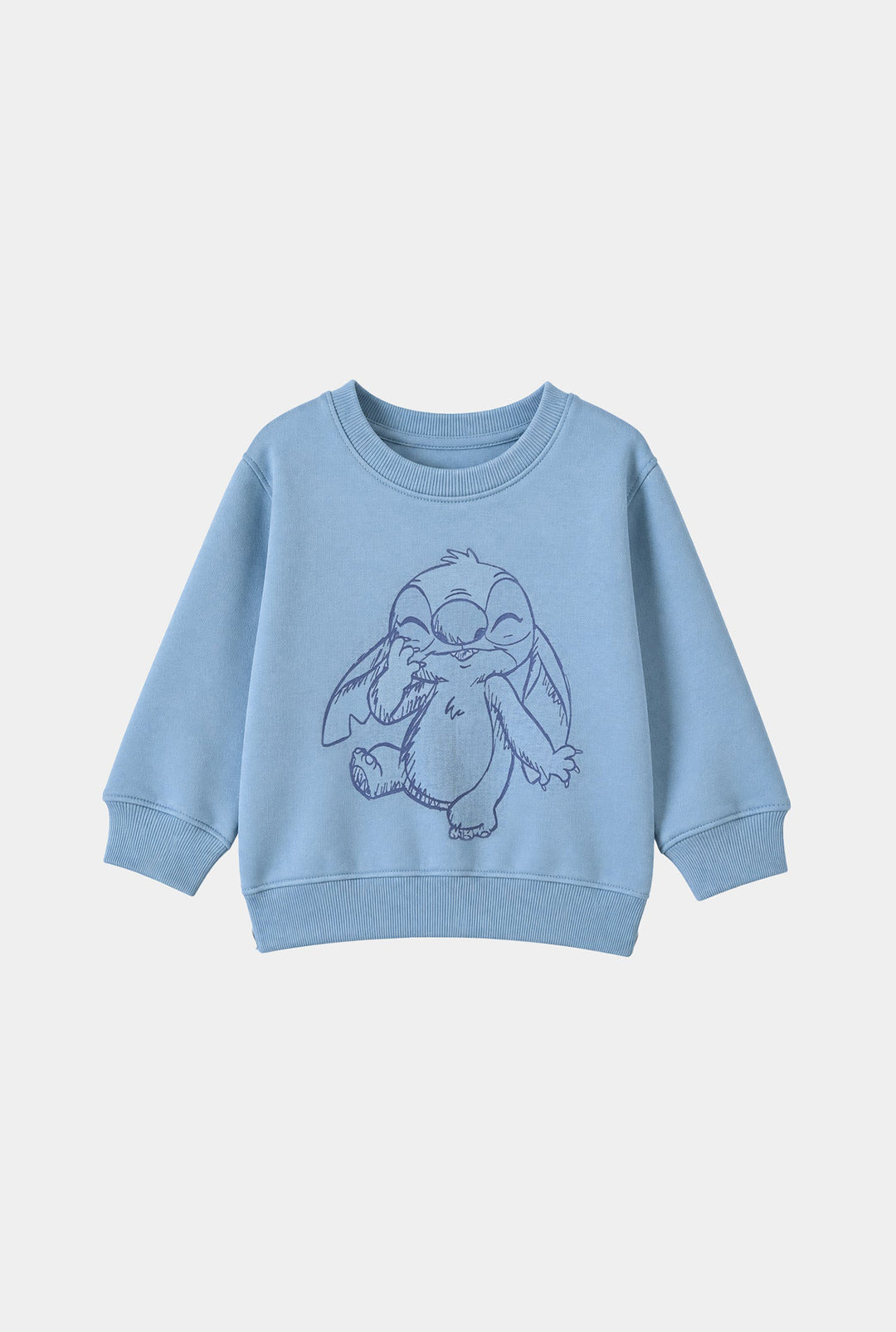 Girls Fleece 2 Piece Suit Stitch-Blue.Fog