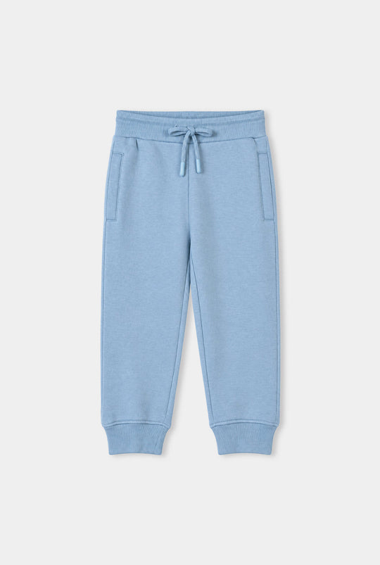 Girls Fleece 2 Piece Suit Stitch-Blue.Fog