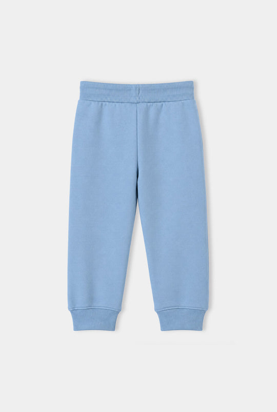 Girls Fleece 2 Piece Suit Stitch-Blue.Fog