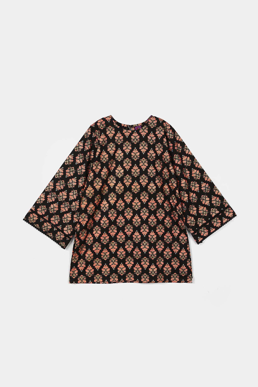 Girls Cotton 3Pcs (Rang) - Black