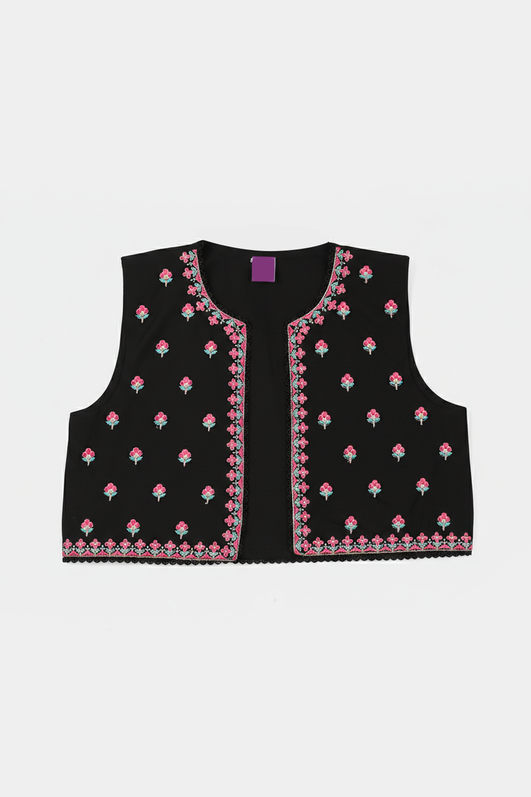 Girls Cotton 3Pcs (Rang) - Black