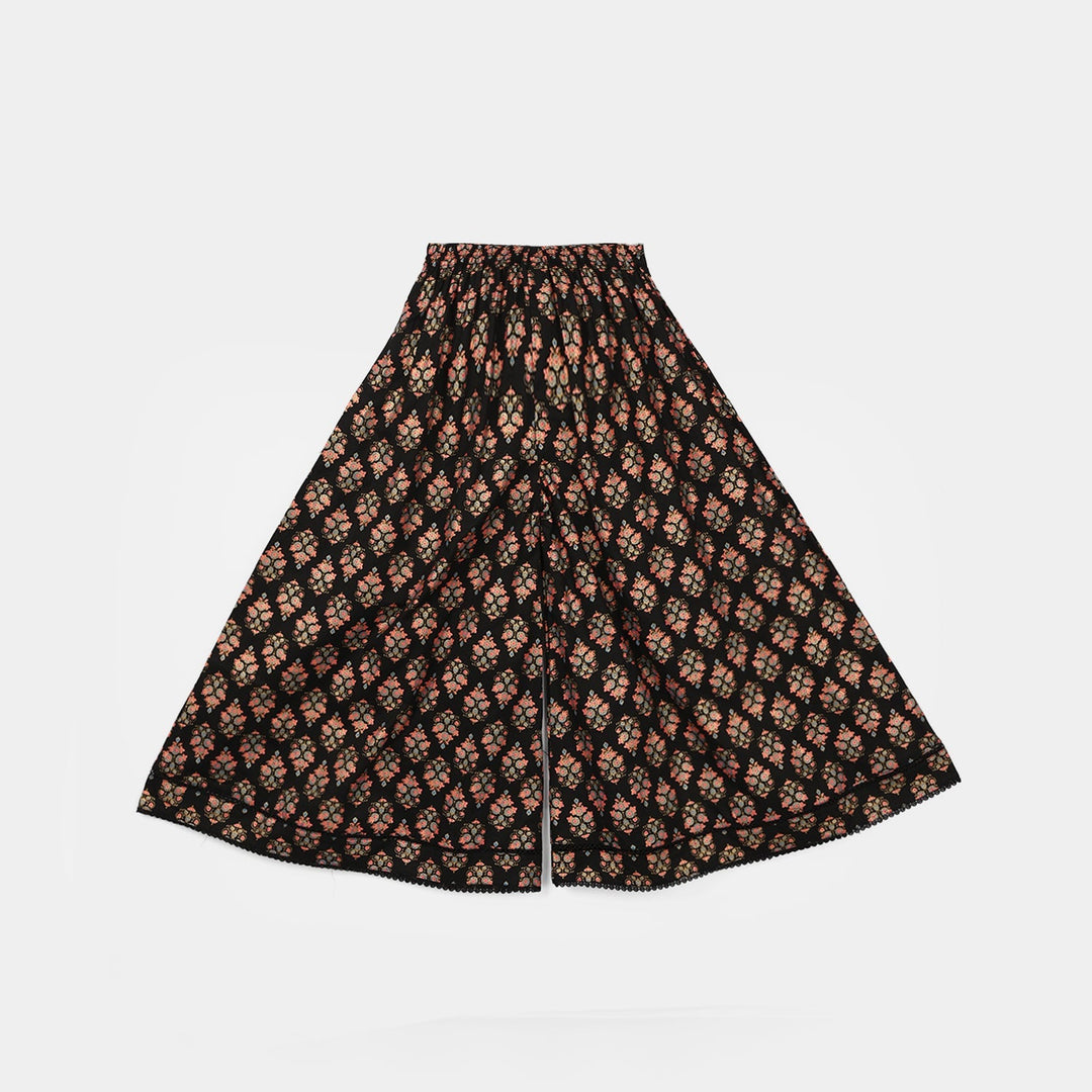 Girls Cotton 3Pcs (Rang) - Black