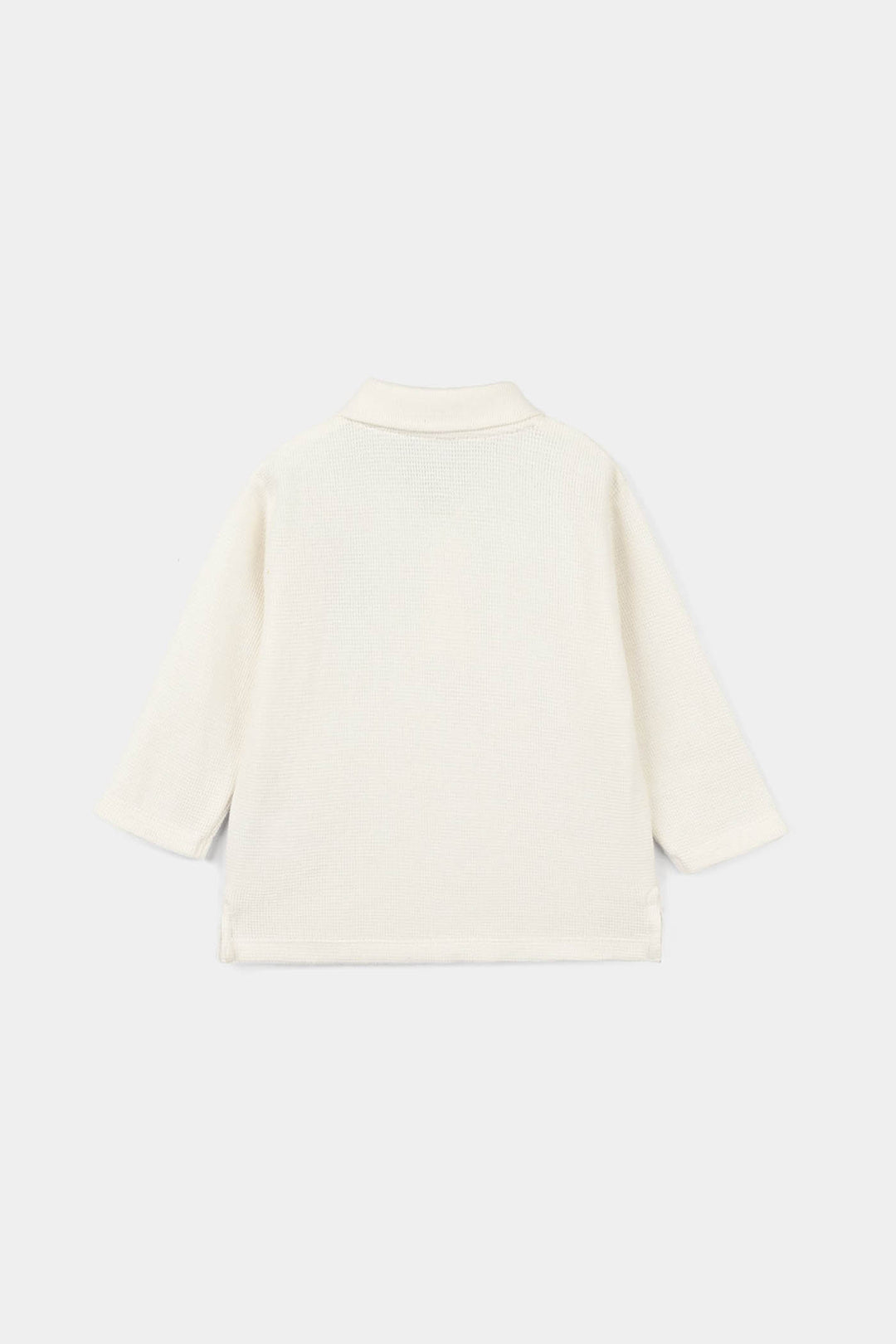 Infant Boys Thermal Polo F/S Bear Club-Off.White