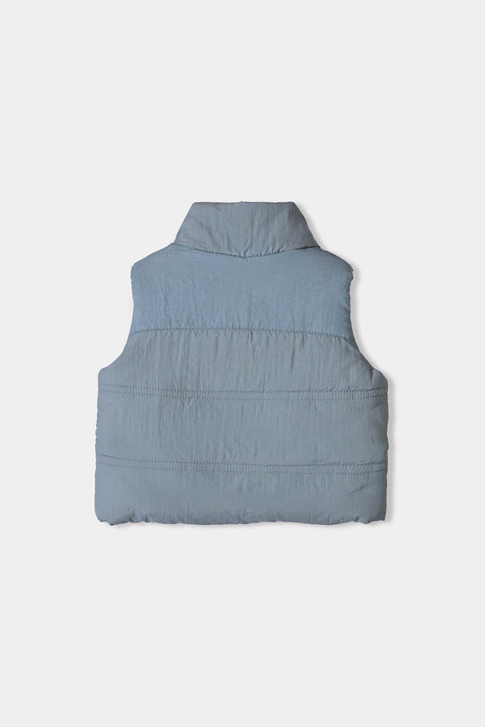 Infant Boys Polyester Puffer Jacket Discover Adventure-GREY