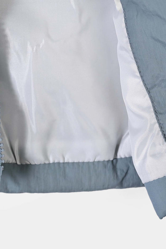 Infant Boys Polyester Puffer Jacket Discover Adventure-GREY