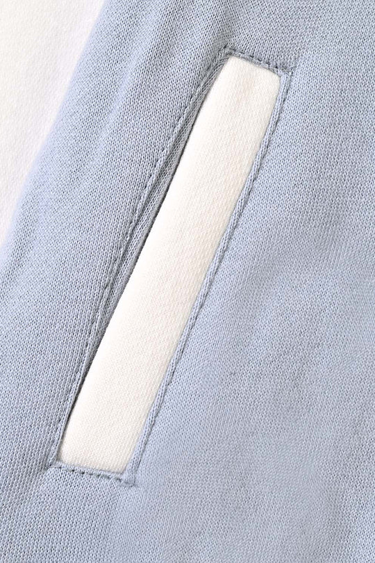 Girls Fleece Bomber Jacket Character-Blue.Fog