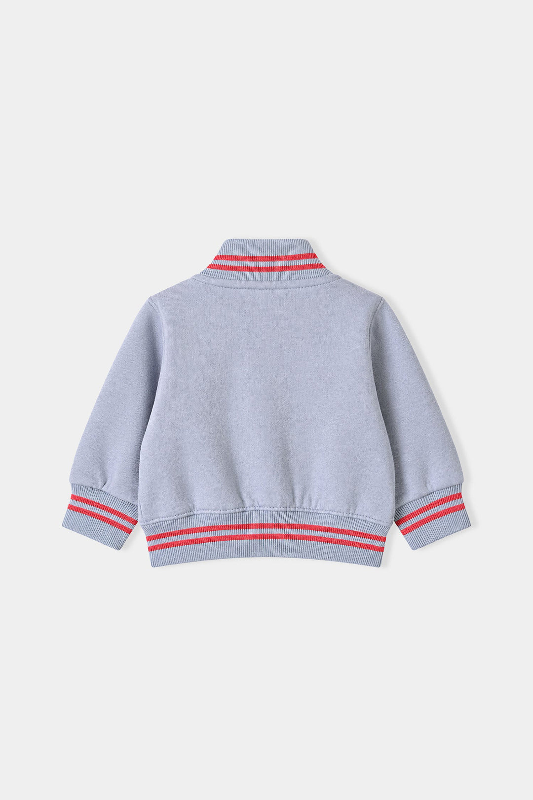 Infant Girls Fleece Bomber Jacket Character-Blue.Fog