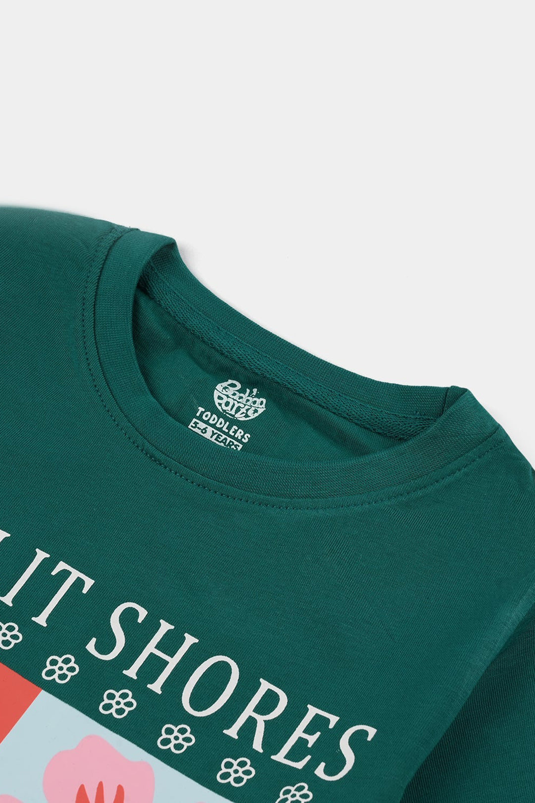 Girls Jersey/Terry T-Shirt Sunlit Shores - Green