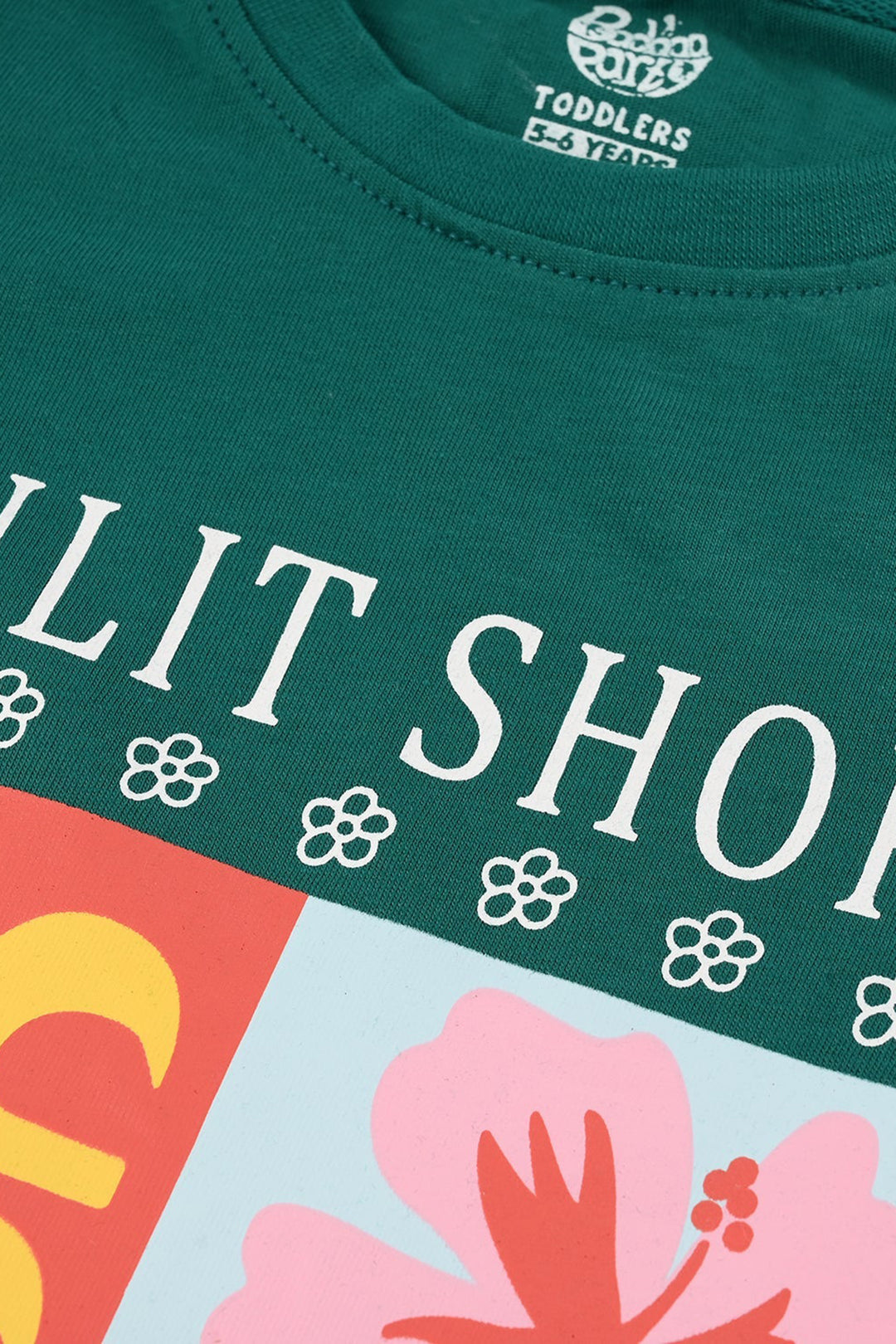 Girls Jersey/Terry T-Shirt Sunlit Shores - Green