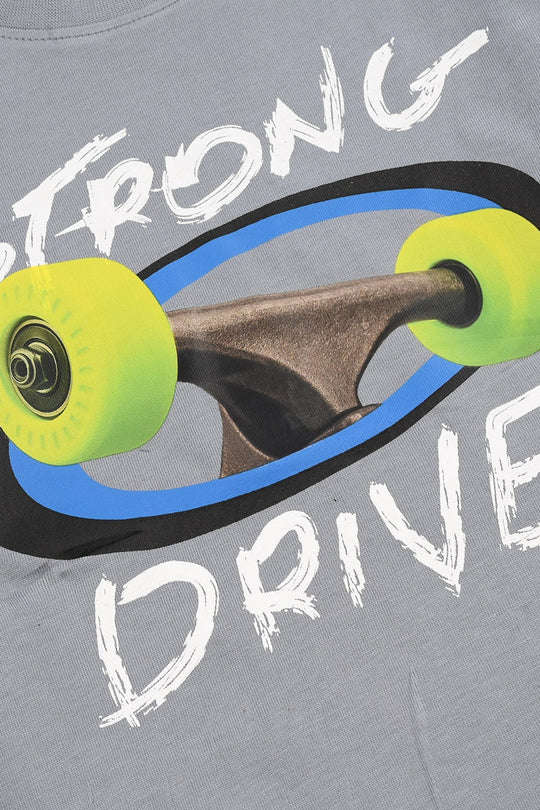 Boys Jersey/Terry T-Shirt Strong Drive - Grey