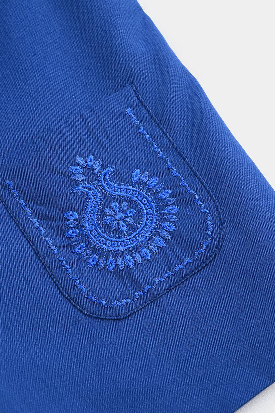 Boys Cotton Poplin Waist coat (Front PKT)-BLUE