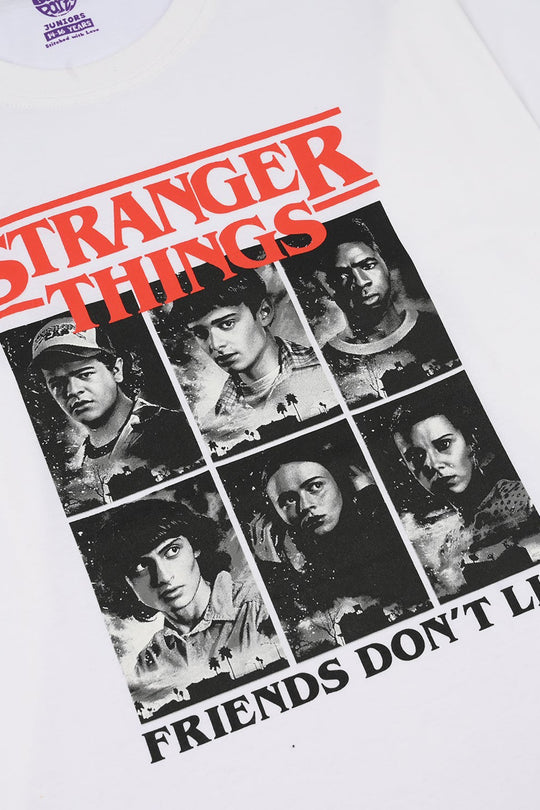 Boys Jersey/Terry T-Shirt (Friends Don’t Lie)  -White