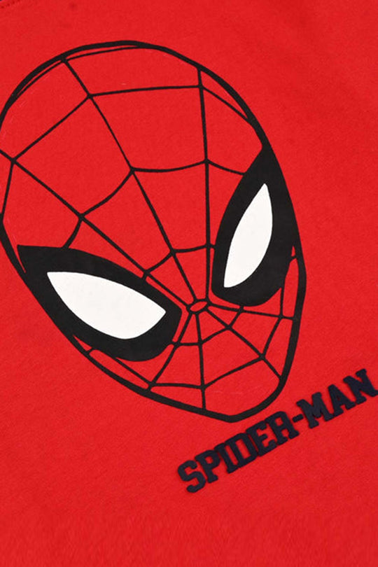 Boys Jersey/Terry 2 Piece Suit-H.Red