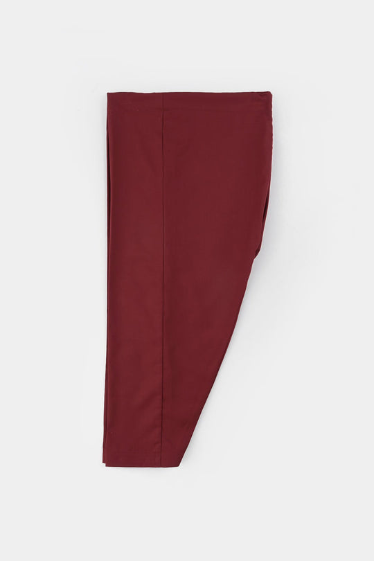 Boys Poly Viscos Shalwar Suit (Tape Detail)-MAROON