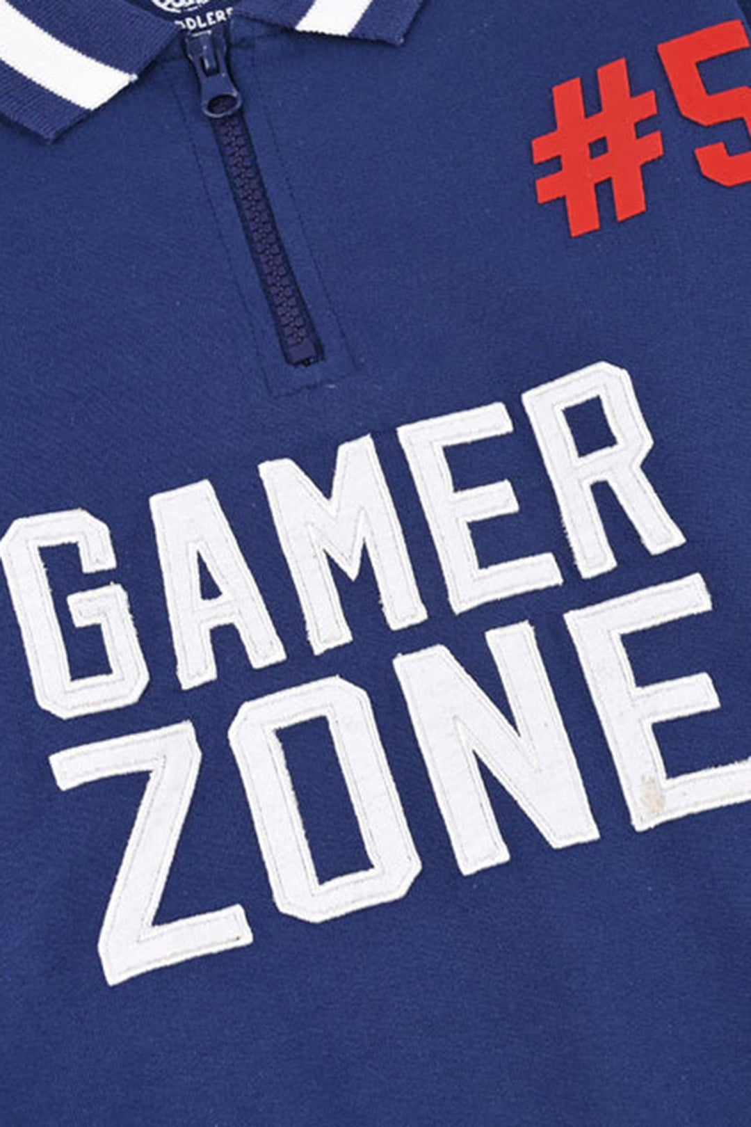 Boys Jersey/Terry Sweatshirt (Gamer Zone) - Navy