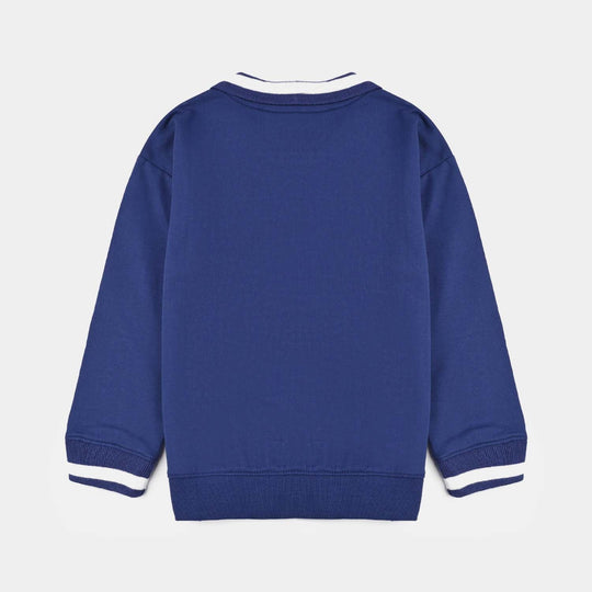 Boys Jersey/Terry Sweatshirt (Gamer Zone) - Navy