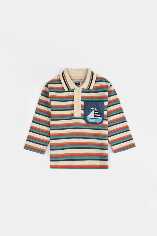 Infant Boys Jumbo Pique Polo - Multi