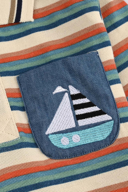 Infant Boys Jumbo Pique Polo - Multi