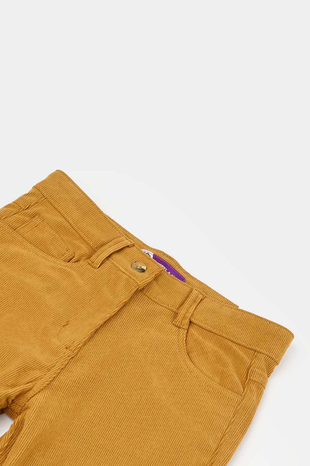 Girls Corduroy Pant Pearls - Mustard/Yellow