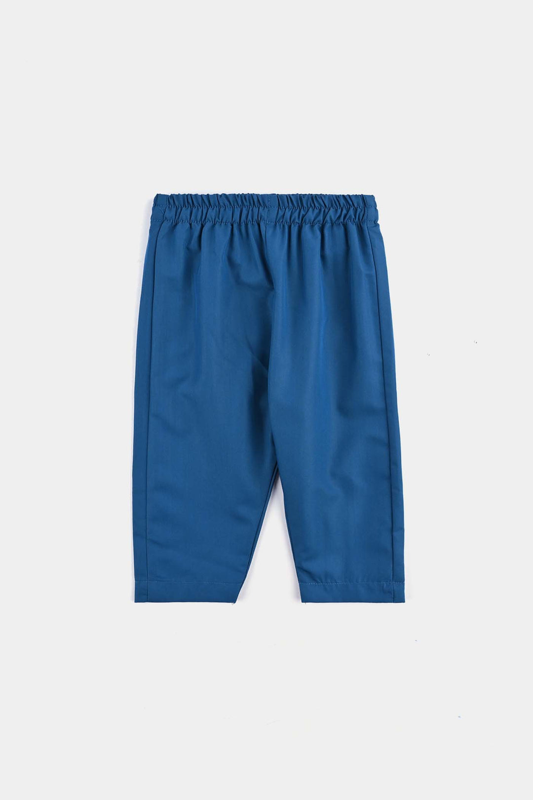 Infant Boys Poly Viscose Kurta & Pajama Suit (Monotone)-T.Blue