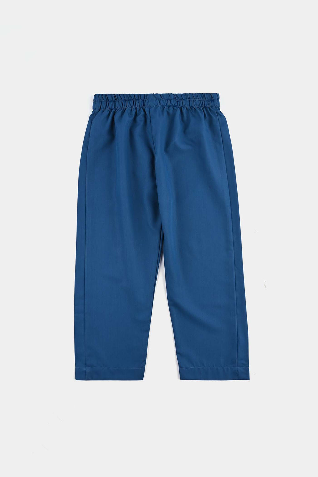 Boys Poly Viscose Kurta Pajama Suit (Monotone)-T.Blue