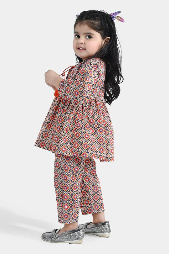 Infant Girls Cotton Printed 2Pcs CIRO - Multi